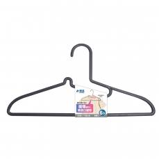 樂品S型護領衣架6件組-薄霧灰